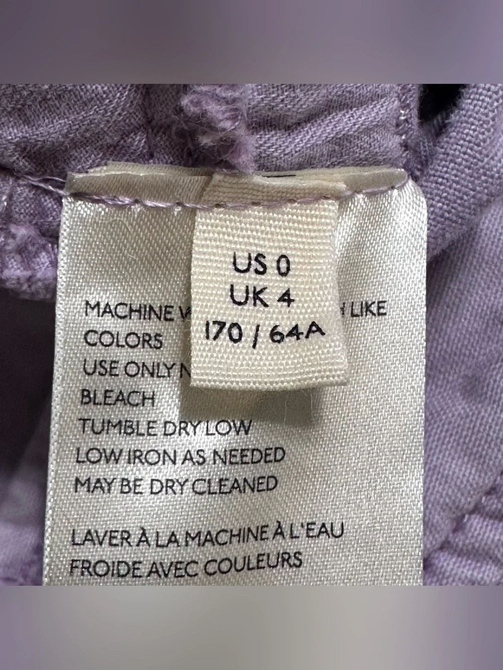 Free People NEW Fly Away Parachute Cargo Pants In Lavender Sz.0 Bohemian Fairy